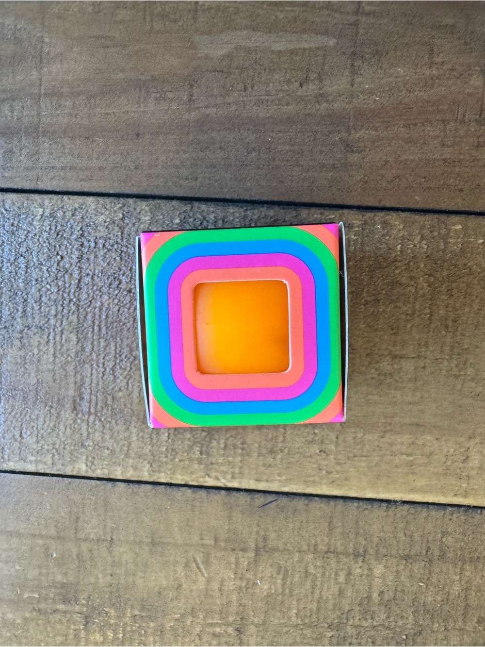 NeeDoh Cool Cube Squish Toy Orange ( Mini 1.25”) NEW SEALED